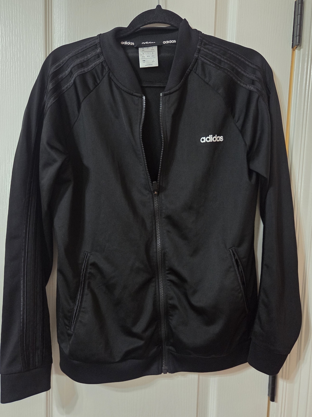 adidas Black Lightweight Zip-Up Track Jacket